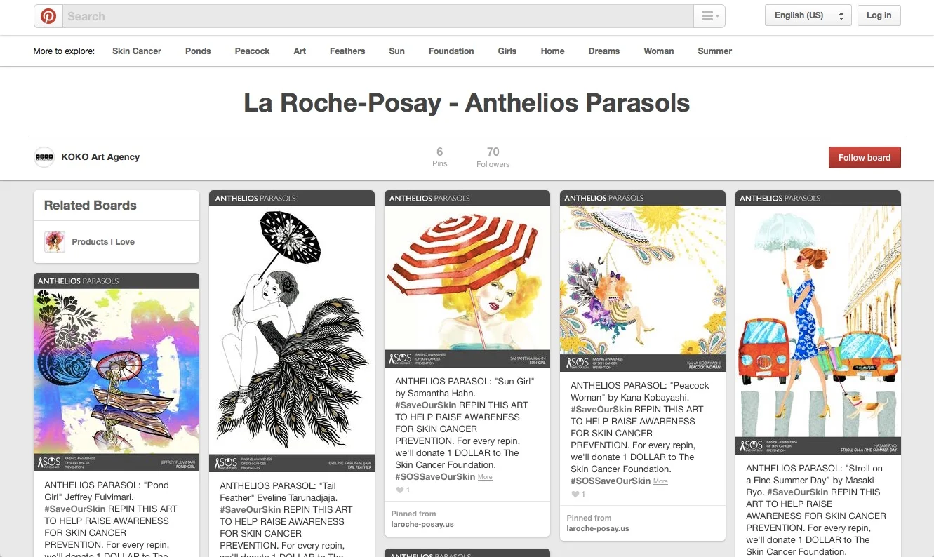 VARIOUS ARTISTS / La Roche-Posay "Anthelios Parasols" Campaign