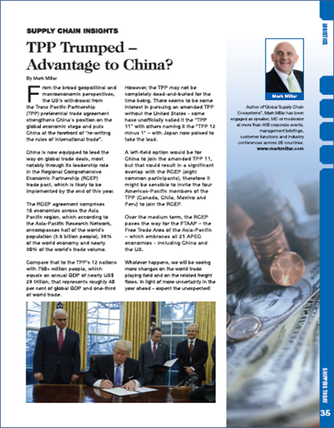 TPP Trumped - Advantage to China?