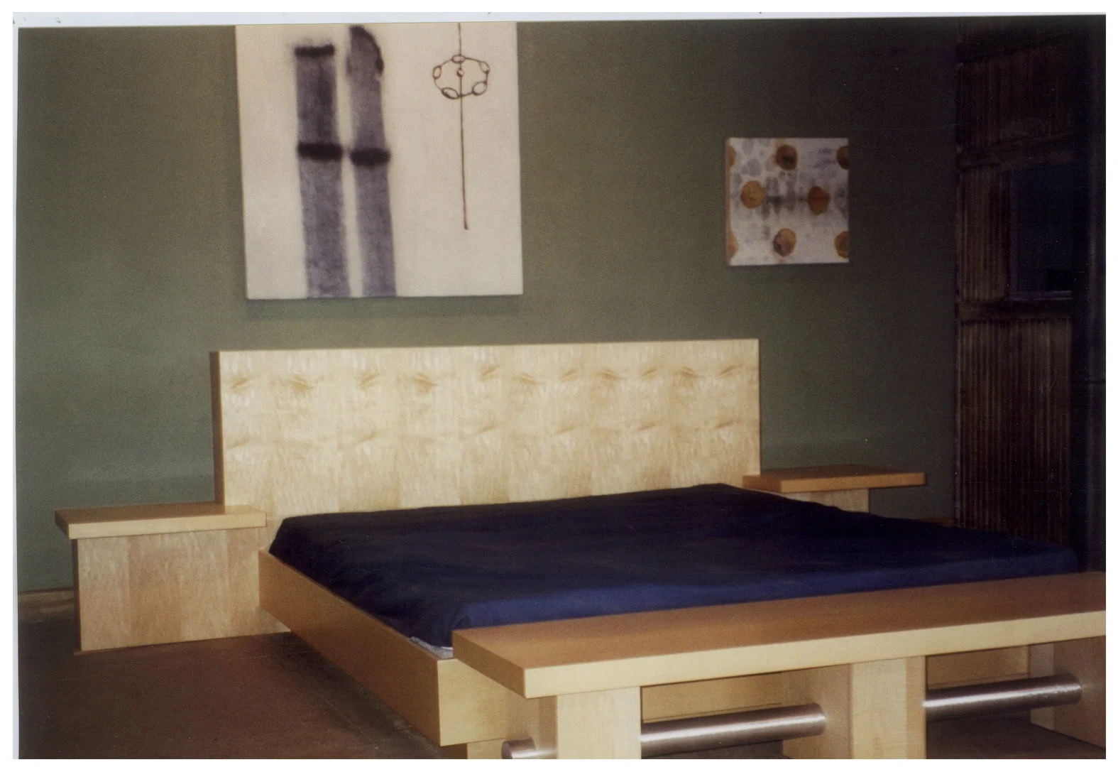 Maple Platform, Headboard, & Bench