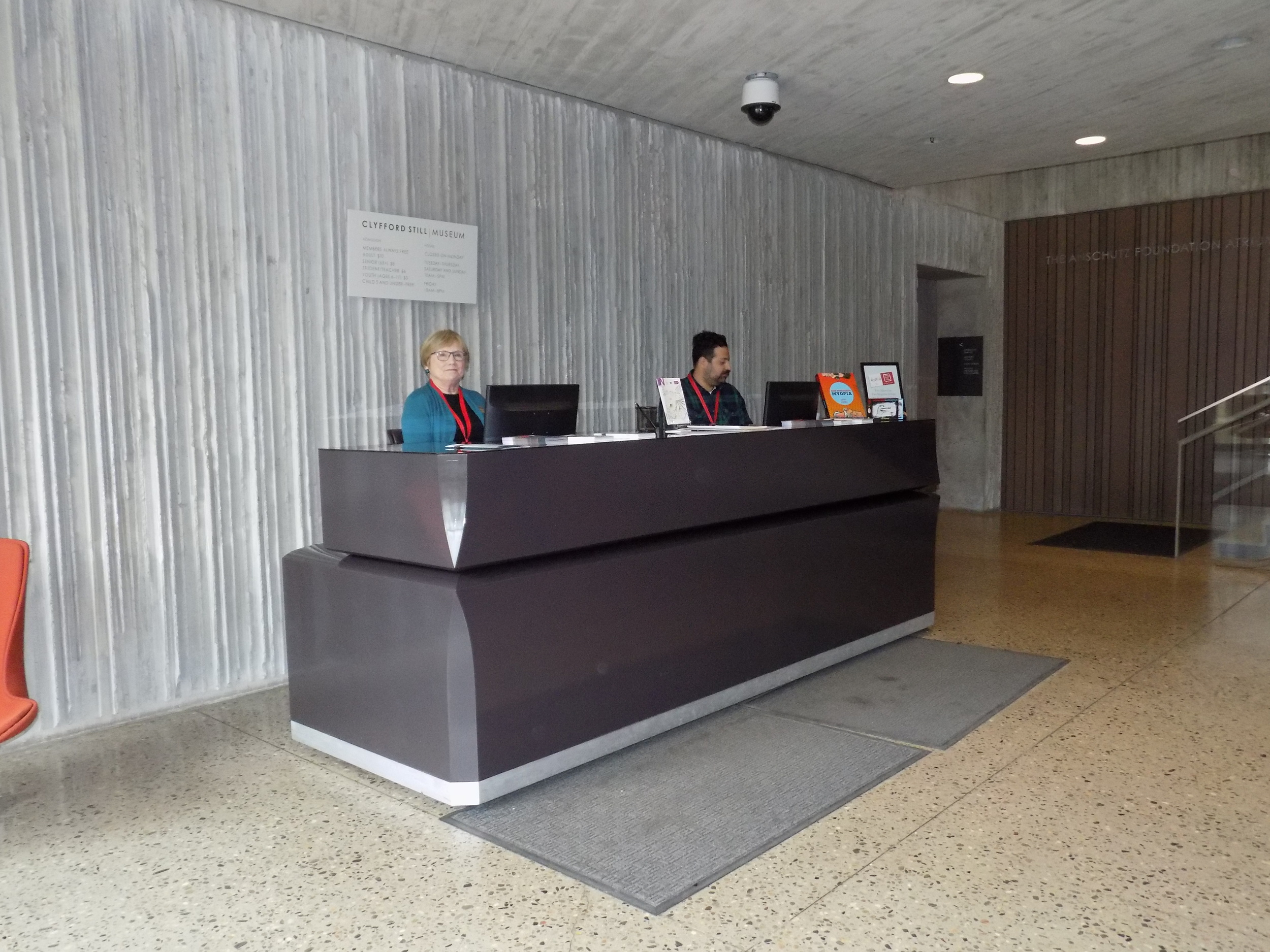 Clyford Still Museum Reception Desk