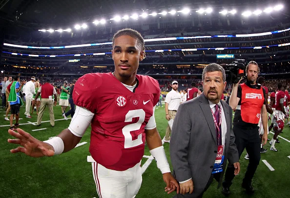Jalen Hurts, demonstrates tremendous character in handling benching during national championship game. 