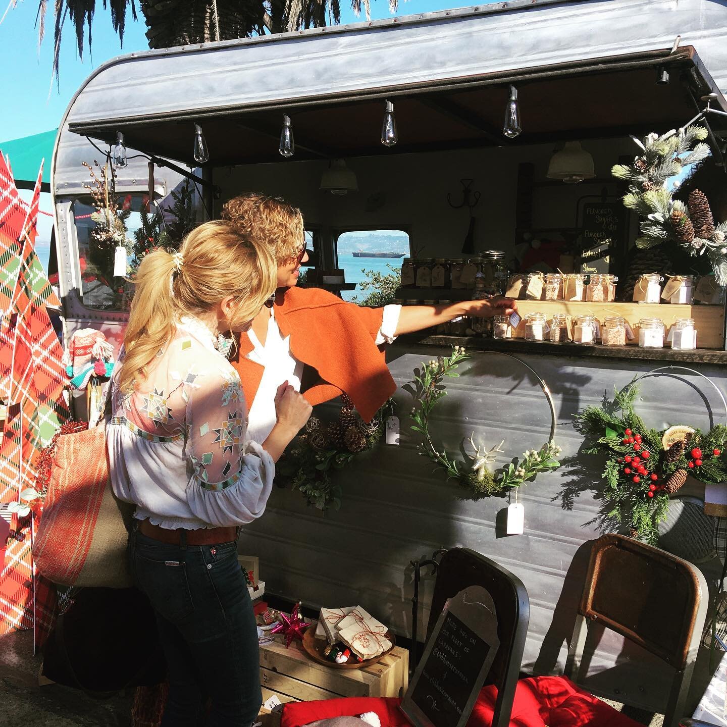 It was SO busy, beautiful, and fun yesterday at the LAST #treasurefestsf !!! Come visit us today in the &lsquo;Lil Lo - we&rsquo;re making culinary salts and have all sorts of holiday decor, new and vintage fun.