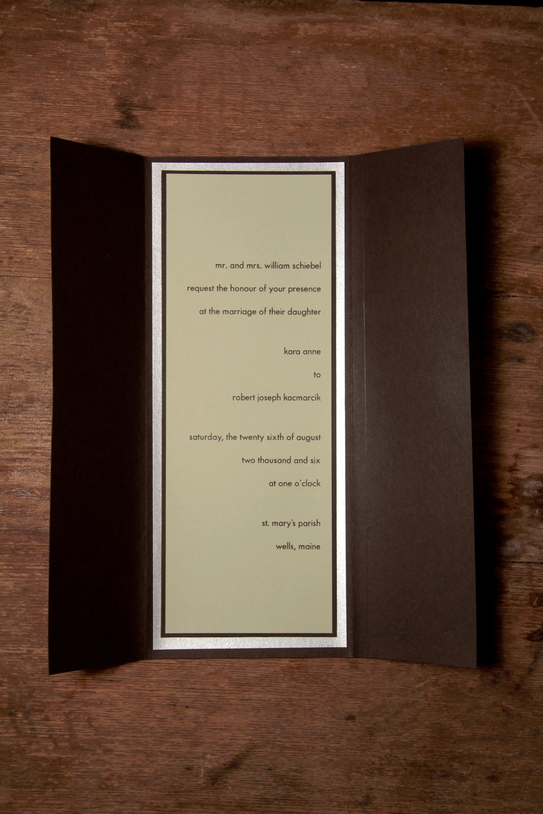 WEDDING INVITATION