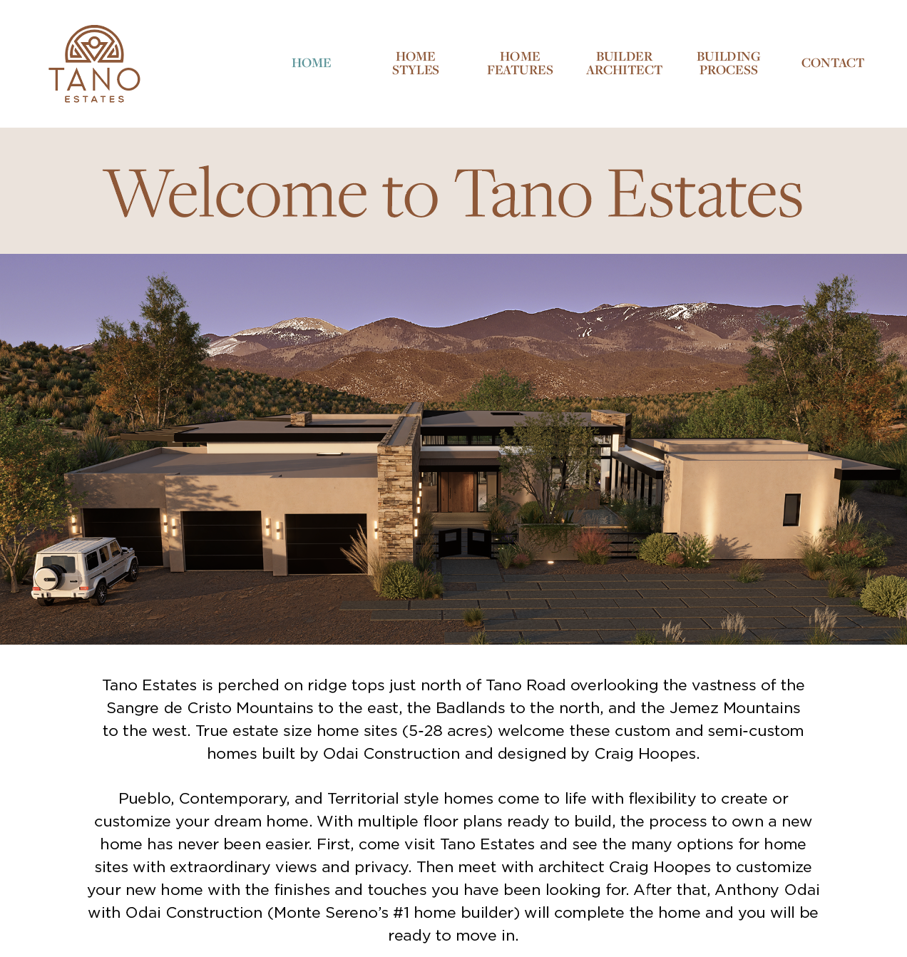 TANO ESTATES WEBSITE
