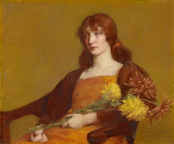 louise-howland-king-cox-woman-holding-flowers.jpg