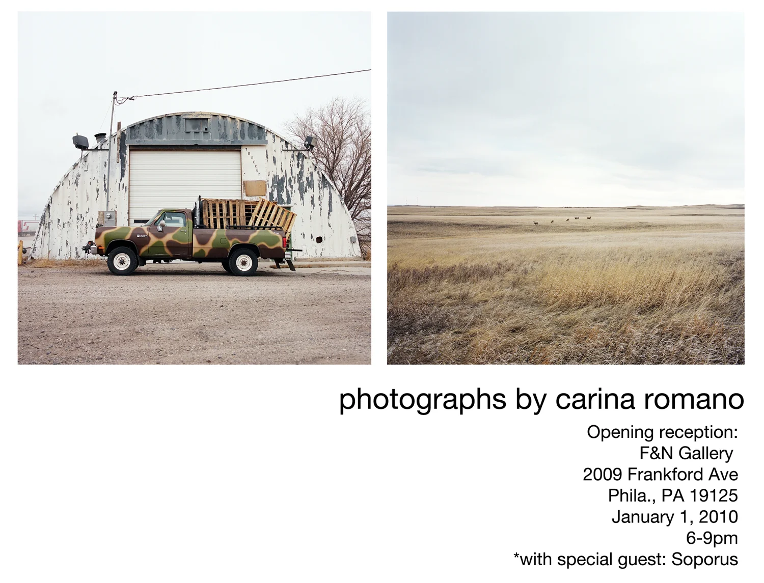 Opening Reception: First Friday, Jan 1st.