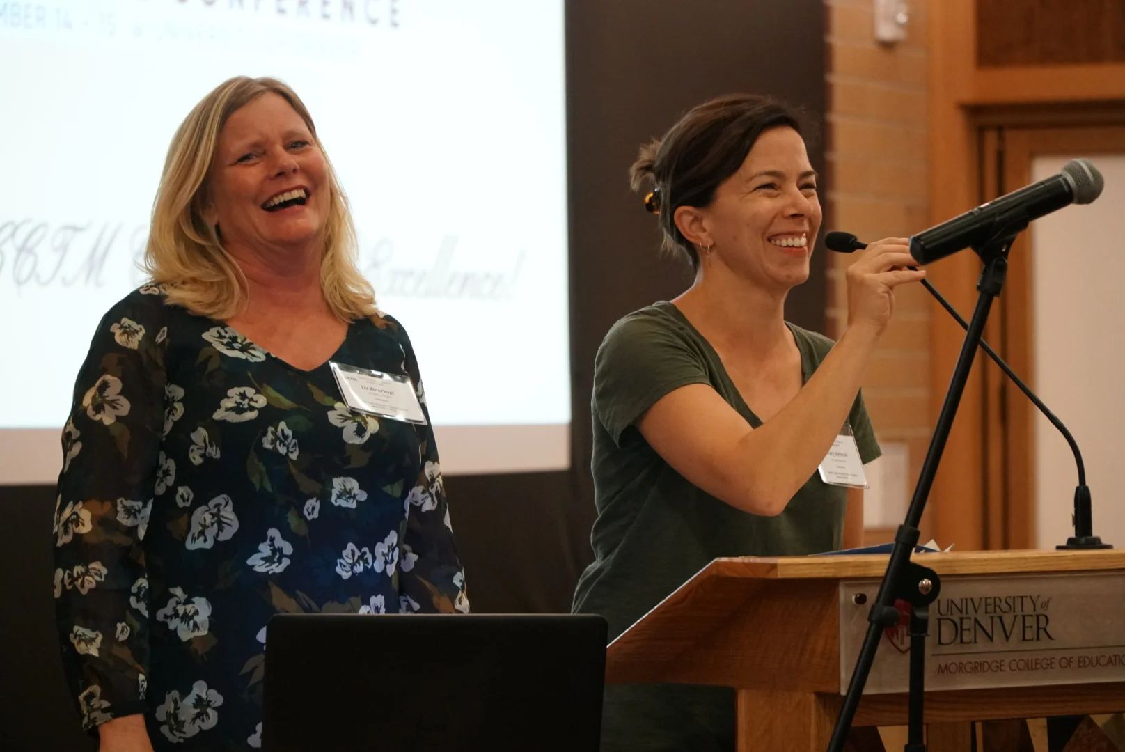 Conference Co-Chairs Liz Zitterkopf and Tracy Seremak thank all the volunteers who helped with the conference.