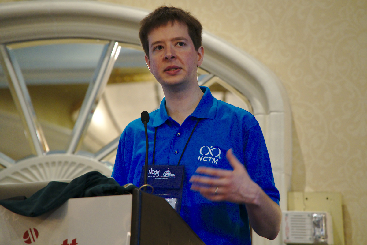 Max Ray-Riek presenting at the 2017 Annual Meeting of the Association of State Supervisors of Mathematics