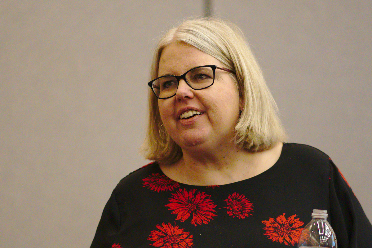 Sara VanDerWerf presenting at the 2019 NCTM Annual Meeting