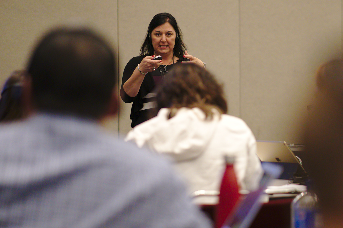 Melissa Boston leading a workshop at the 2019 NCTM Annual Meeting
