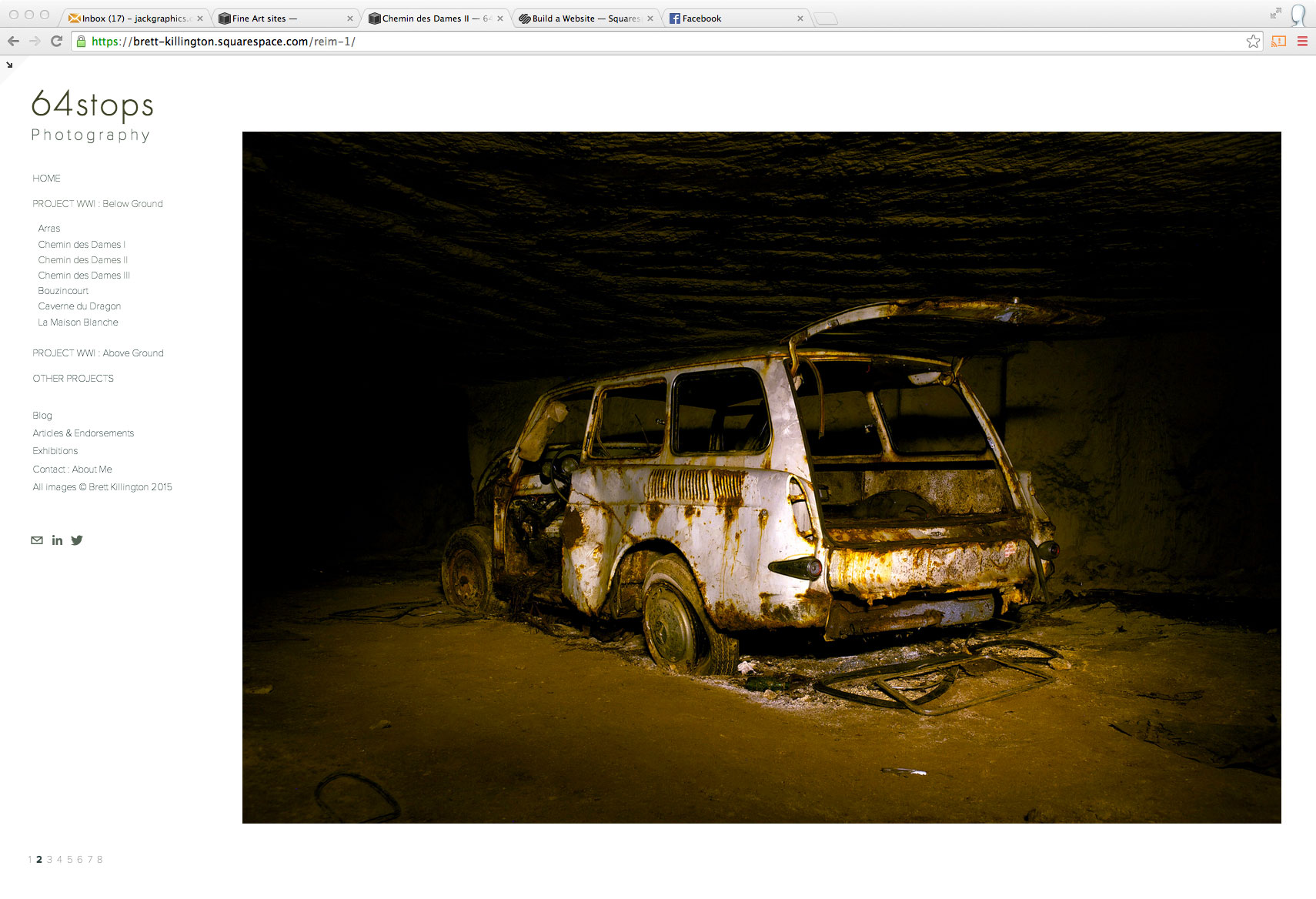 abandoned car in world war one bunker