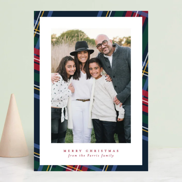 What is a more classic and timeless holiday motif than the classic tartan? Plaid Framed by Lea Delaveris
