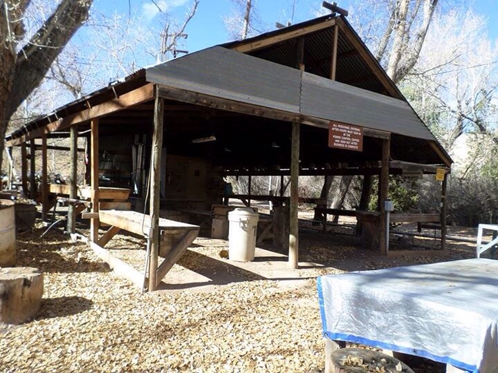 Ghost Ranch welding space - washed away in a Spring 2015 flood