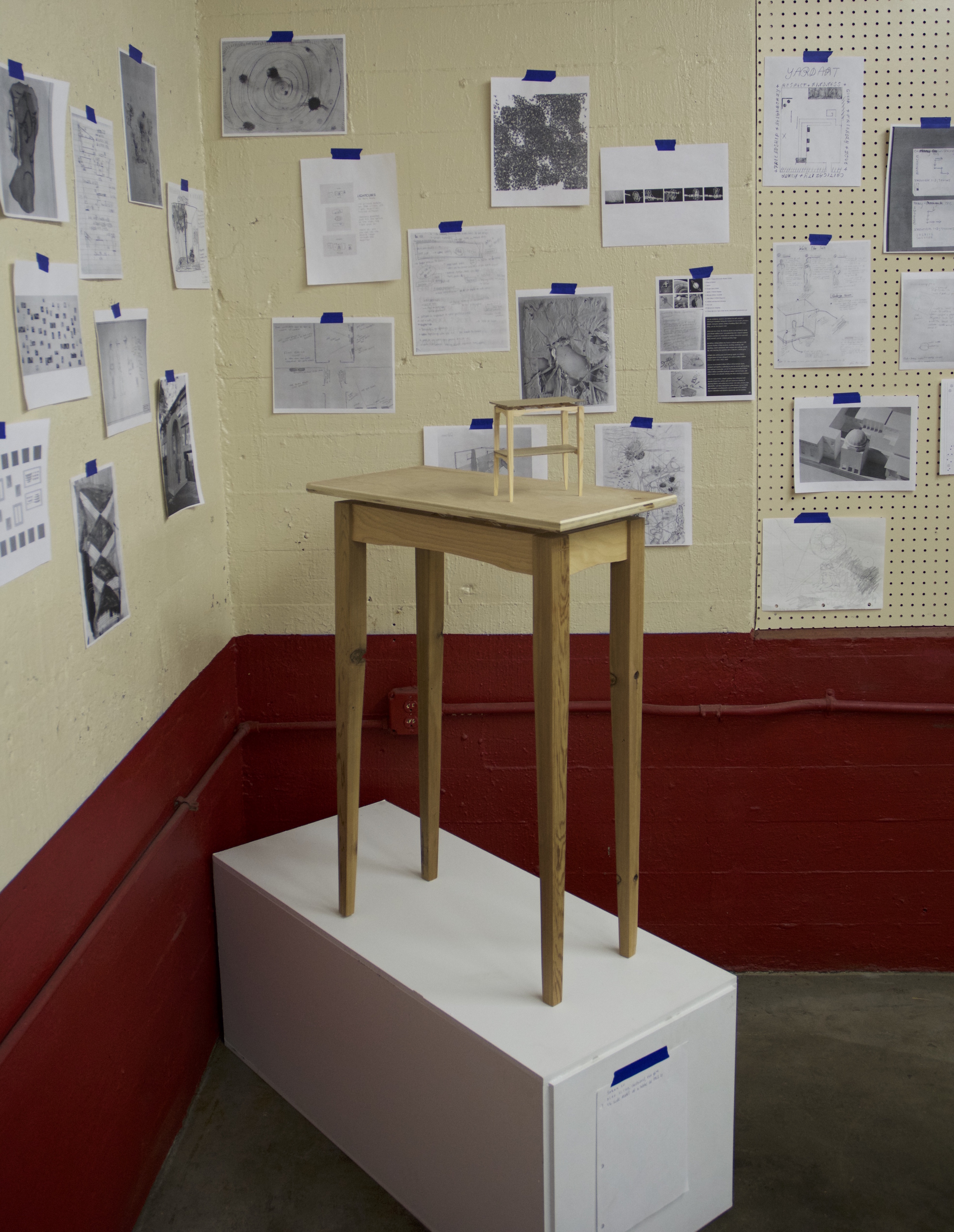 Sarah Lu | Pine scrap, cardboard, hot glue (model)