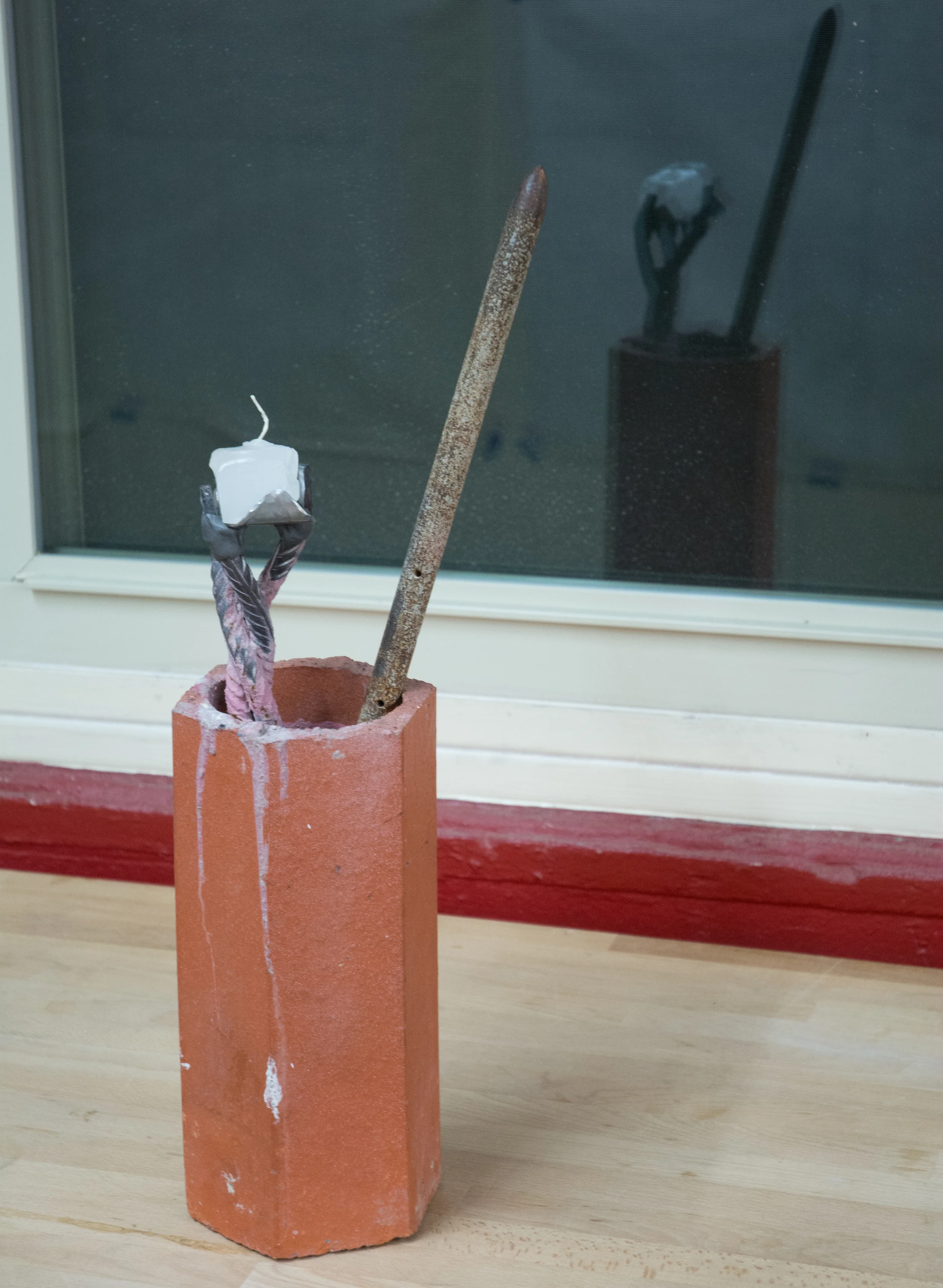David Goth – Mild steel, terra cotta, cast concrete $40