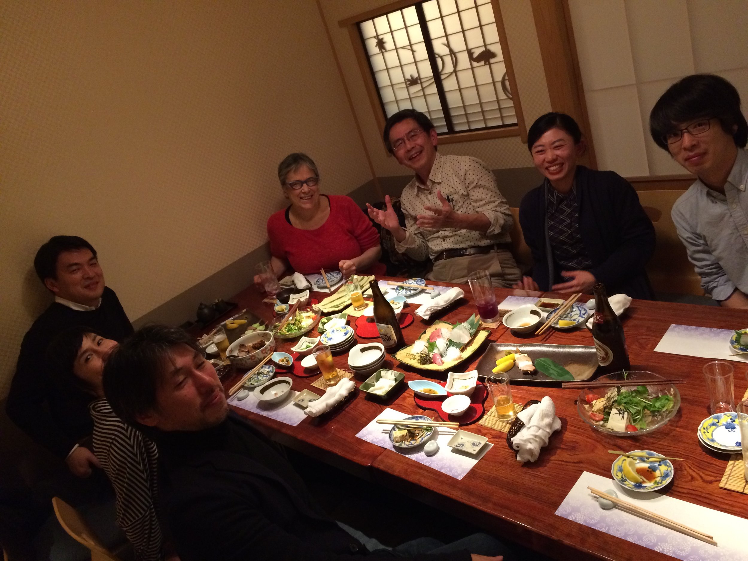 Dinner with staff of Film Center, Tokyo