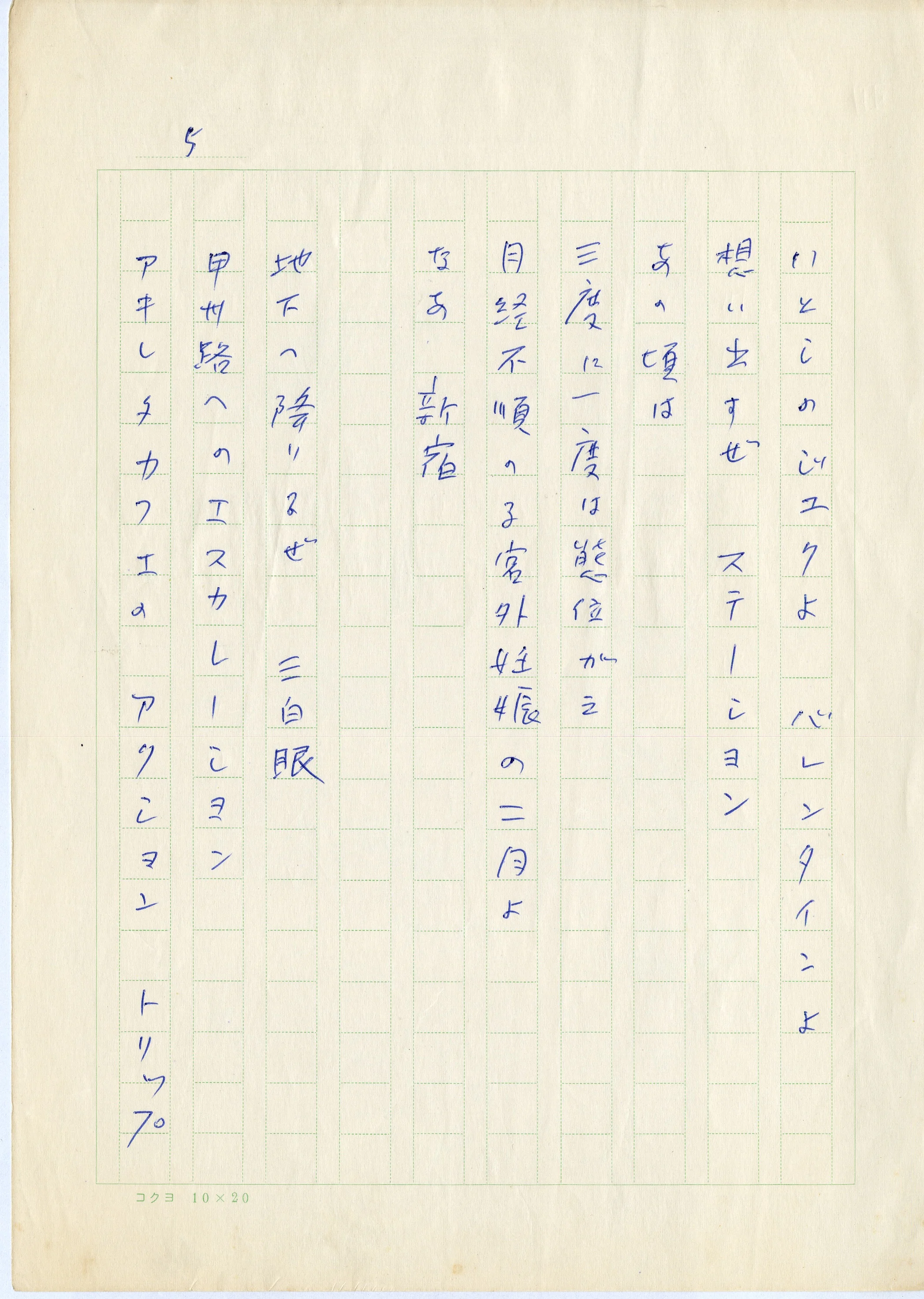 Essay: 一回性が生み出される瞬間 - 城之内元晴試論 （平沢剛