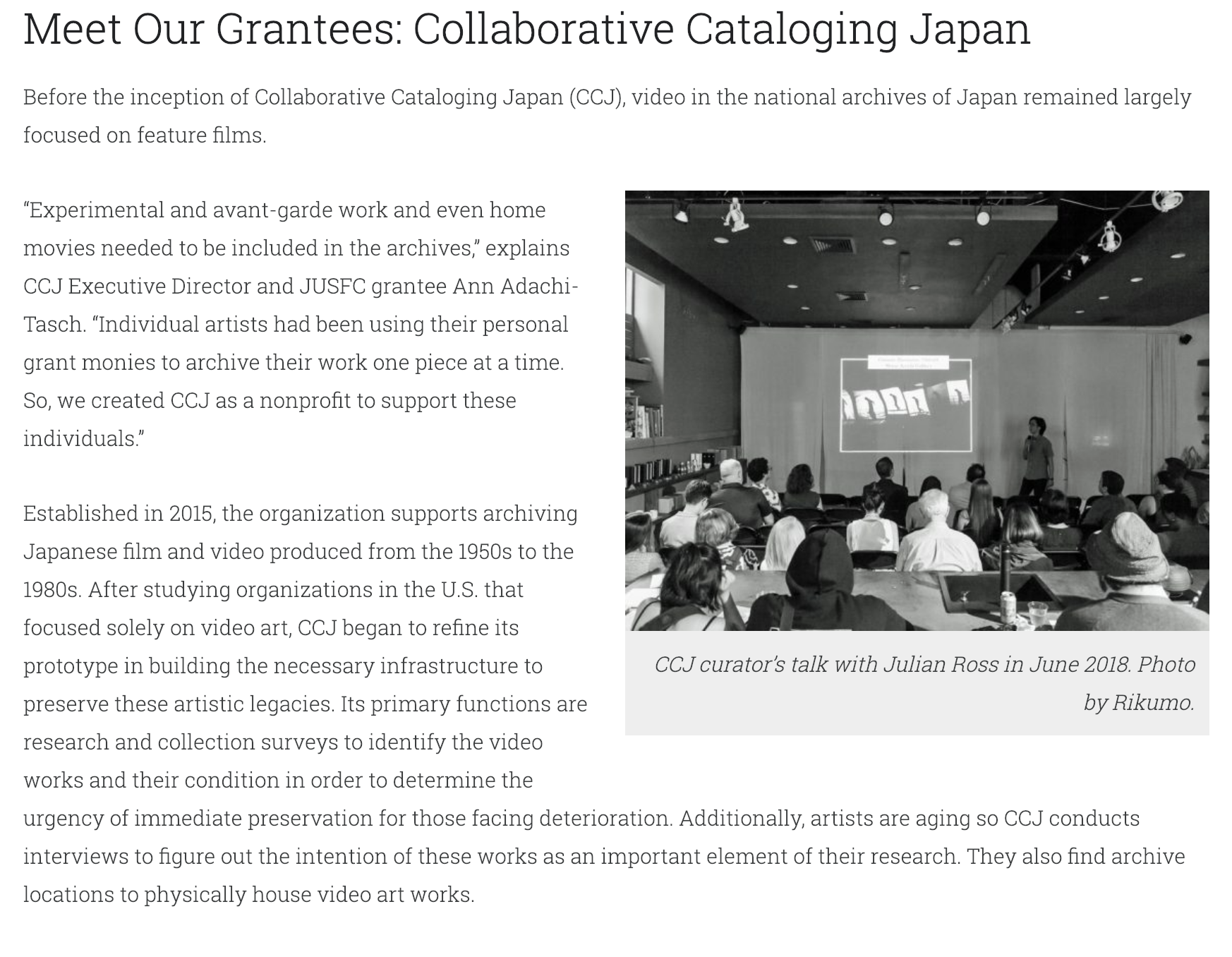      

 
   Japan US Friendship Commission, whose support we cannot do without, has kindly reported about us on their  blog !   
 






















     