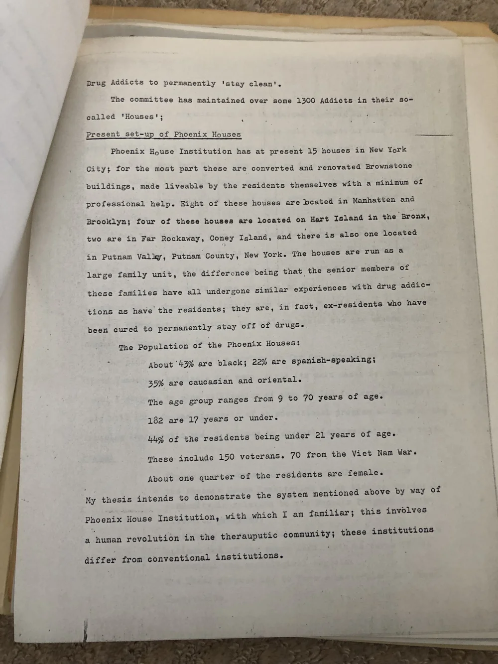 Yukihisa Isobe's thesis on the therapeutic community of the Phoenix House