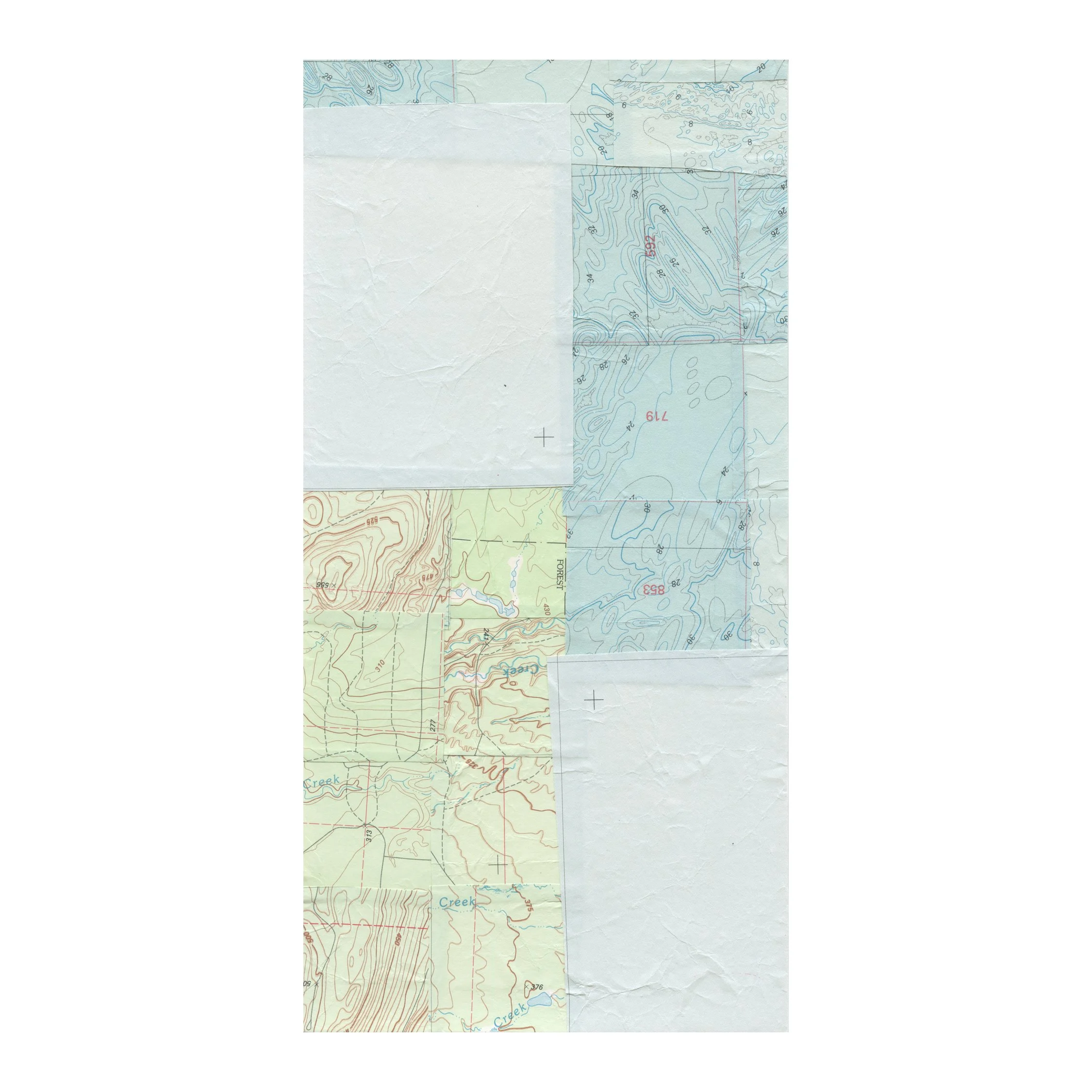 Map Collage | Surface No. 6