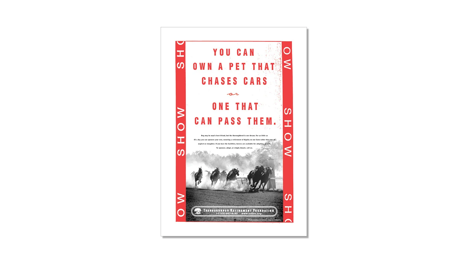 Thoroughbred Racing Foundation Print Ad