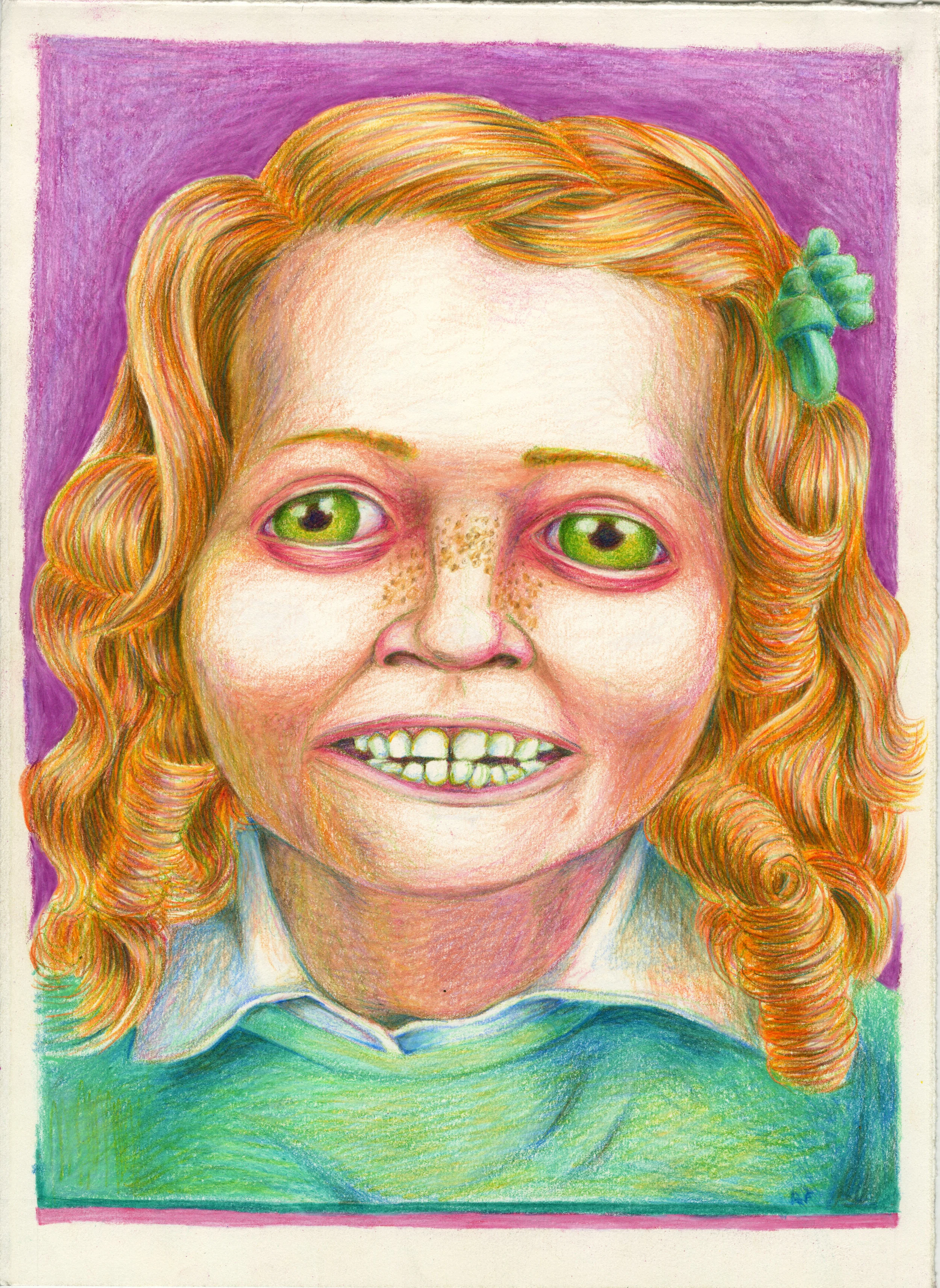 Indigo Children are Special #1 (2012) 11"x15" Colored Pencil on Paper