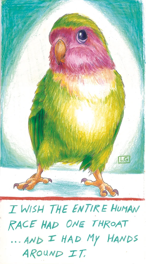 "M is for 'Misanthropy'" (2013) Colored Pencil on Paper