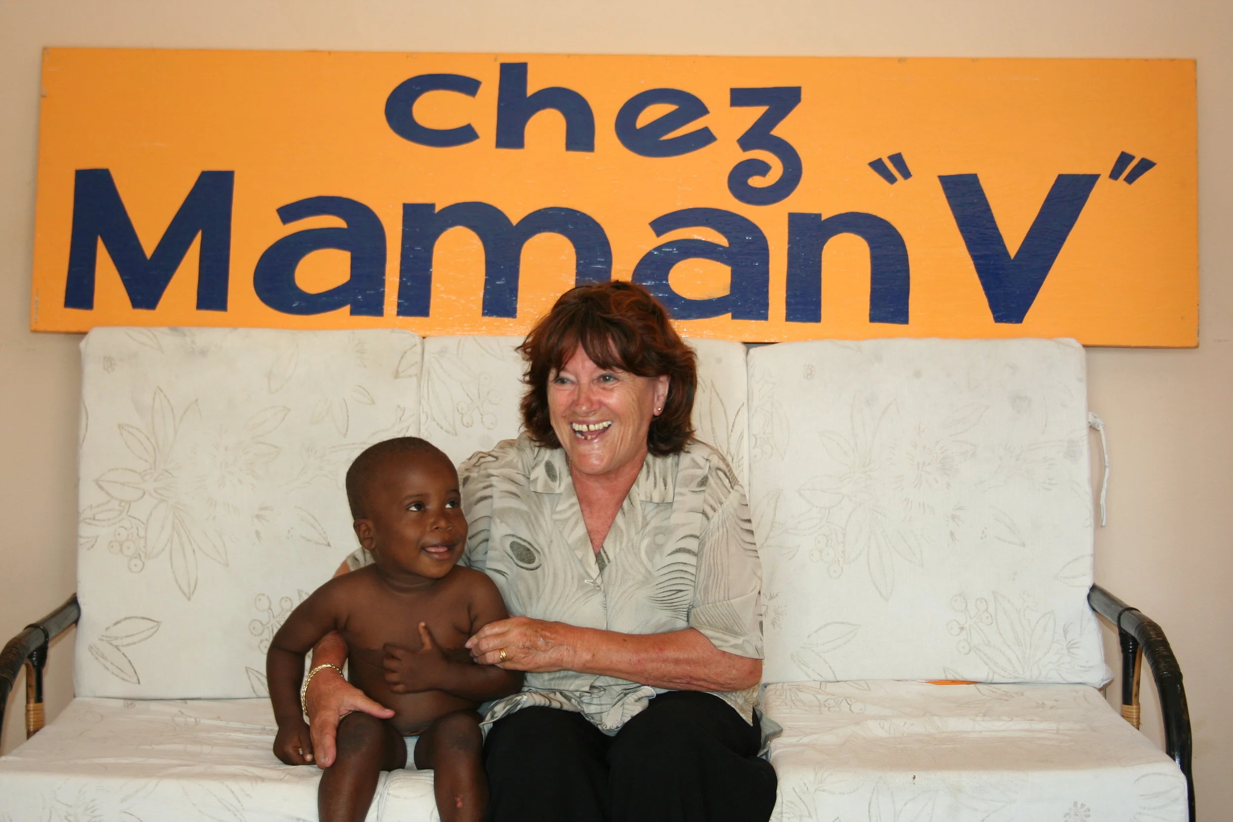 Evelyn (right) and her husband Willie were wonderful hosts for our wedding in Ouidah back in 2010. They opened a little buvette called Chez Maman V and we were the first customers. 