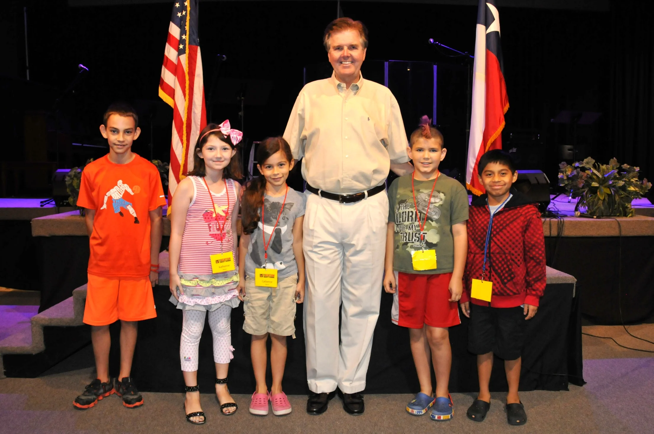 Dan Patrick with a group of campers at our annual Vacation Liberty School.