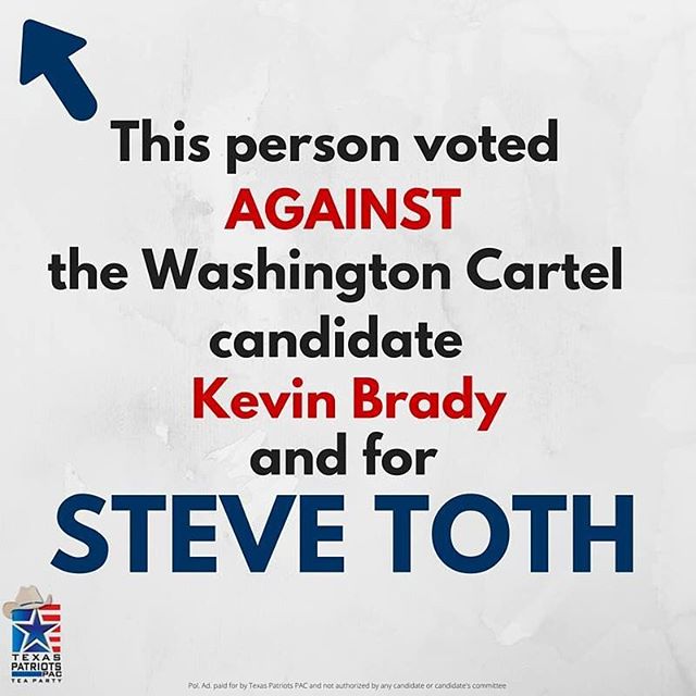 SHARE to spread the word about voting for Steve Toth for Congress! Bring all your friends who haven't voted to the polls on Tuesday, March 1st! #DefeatKevinBrady #VoteforToth #thewoodlands #thewoodlandstx #lakeconroe