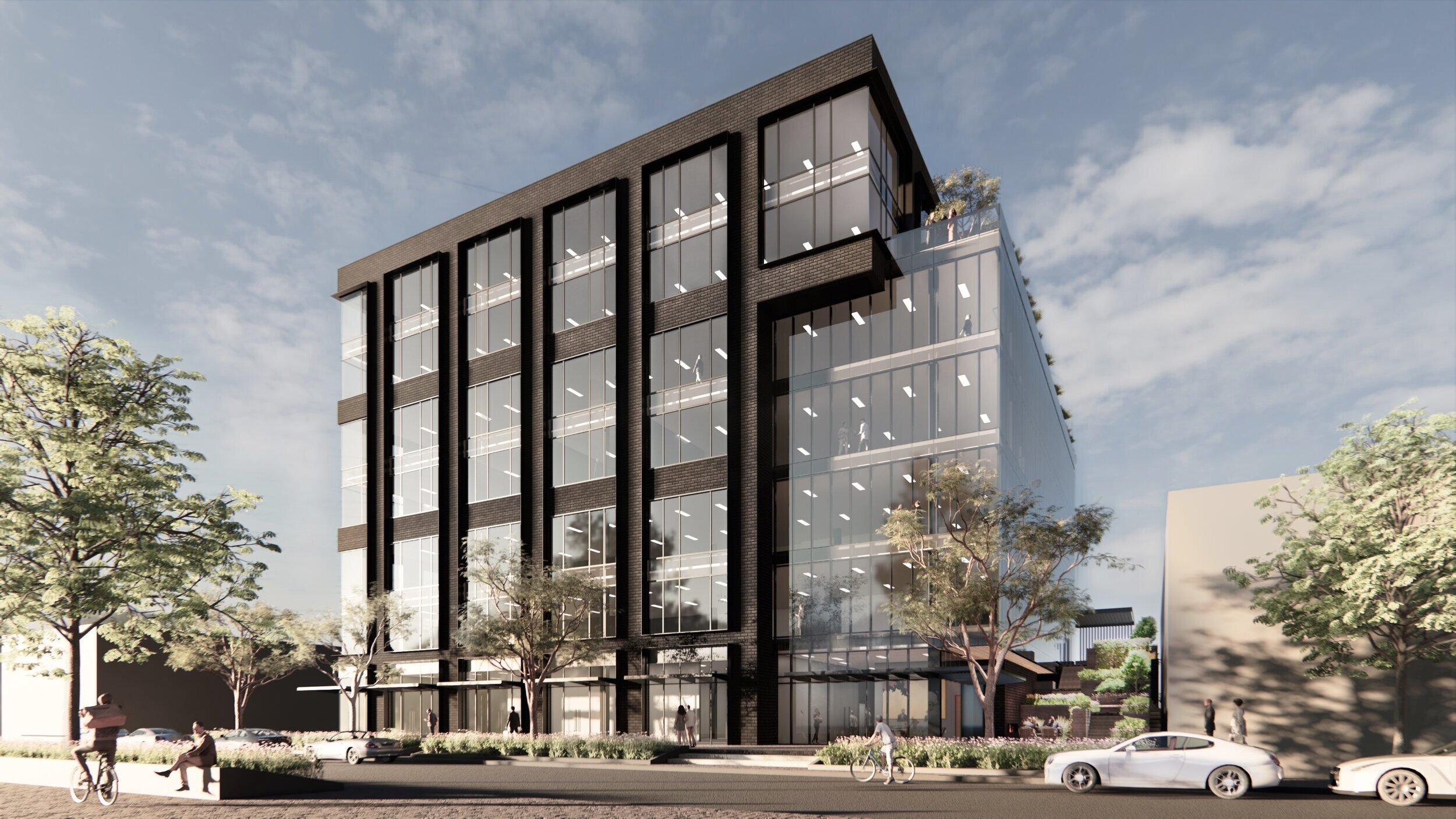 4240 Architecture preliminary rendering of 255 Fillmore project in Denver, Colorado