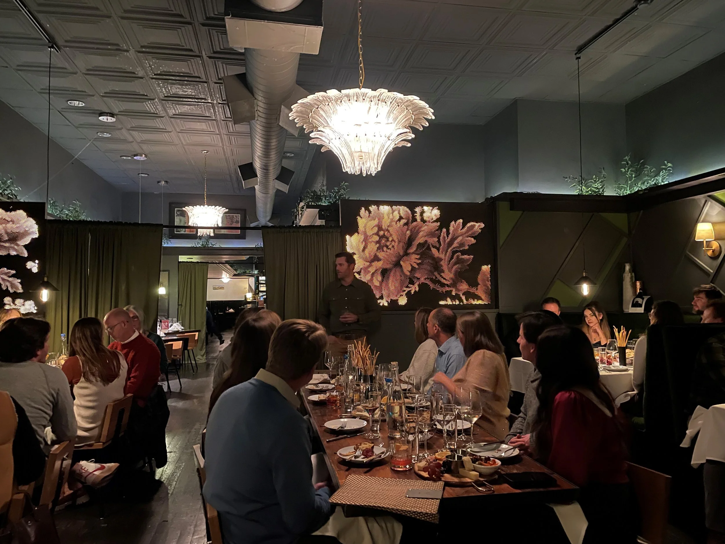 speeches and holiday celebrations with the team