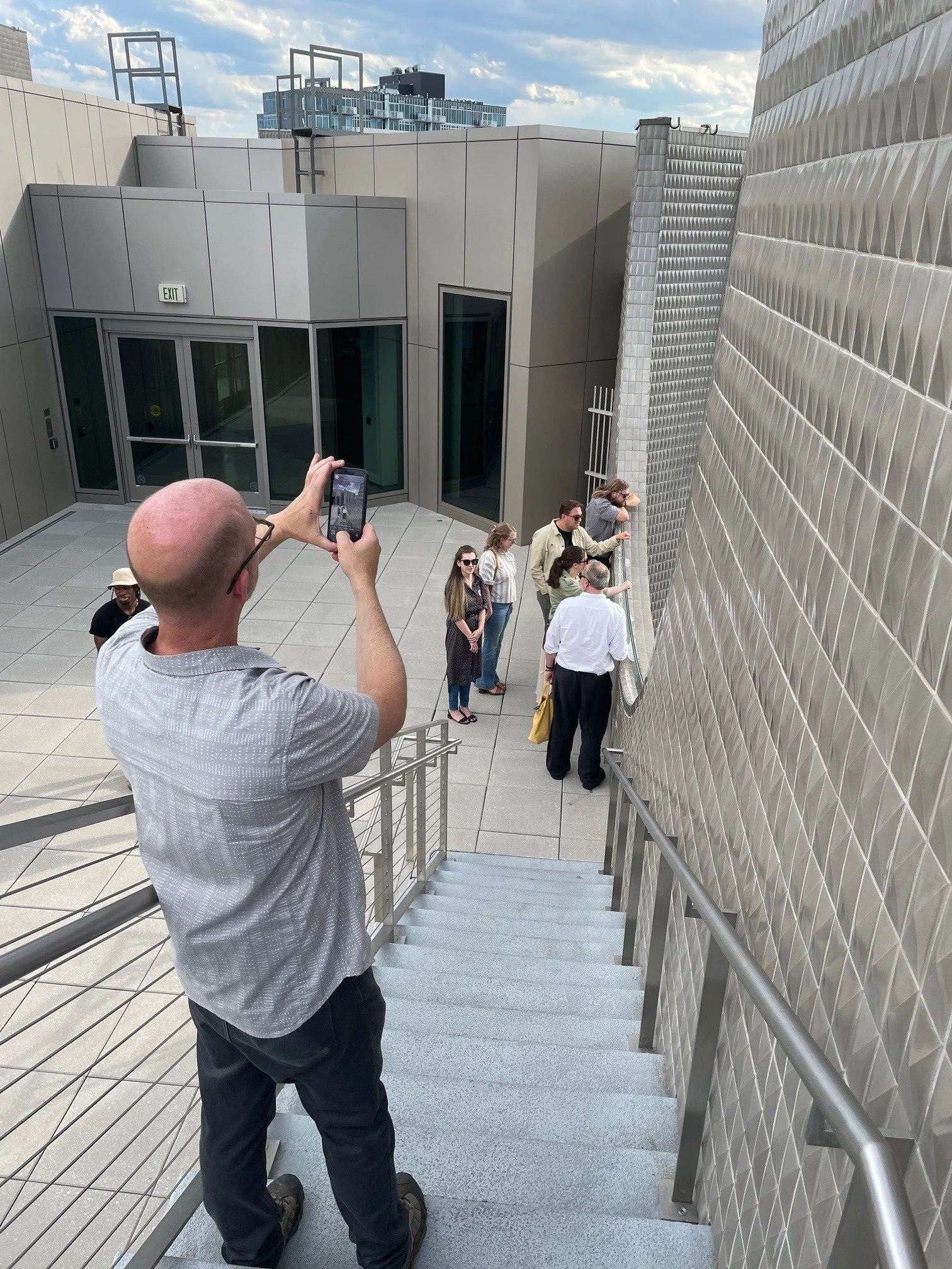 photograhing the photograher during team outing to the DAM