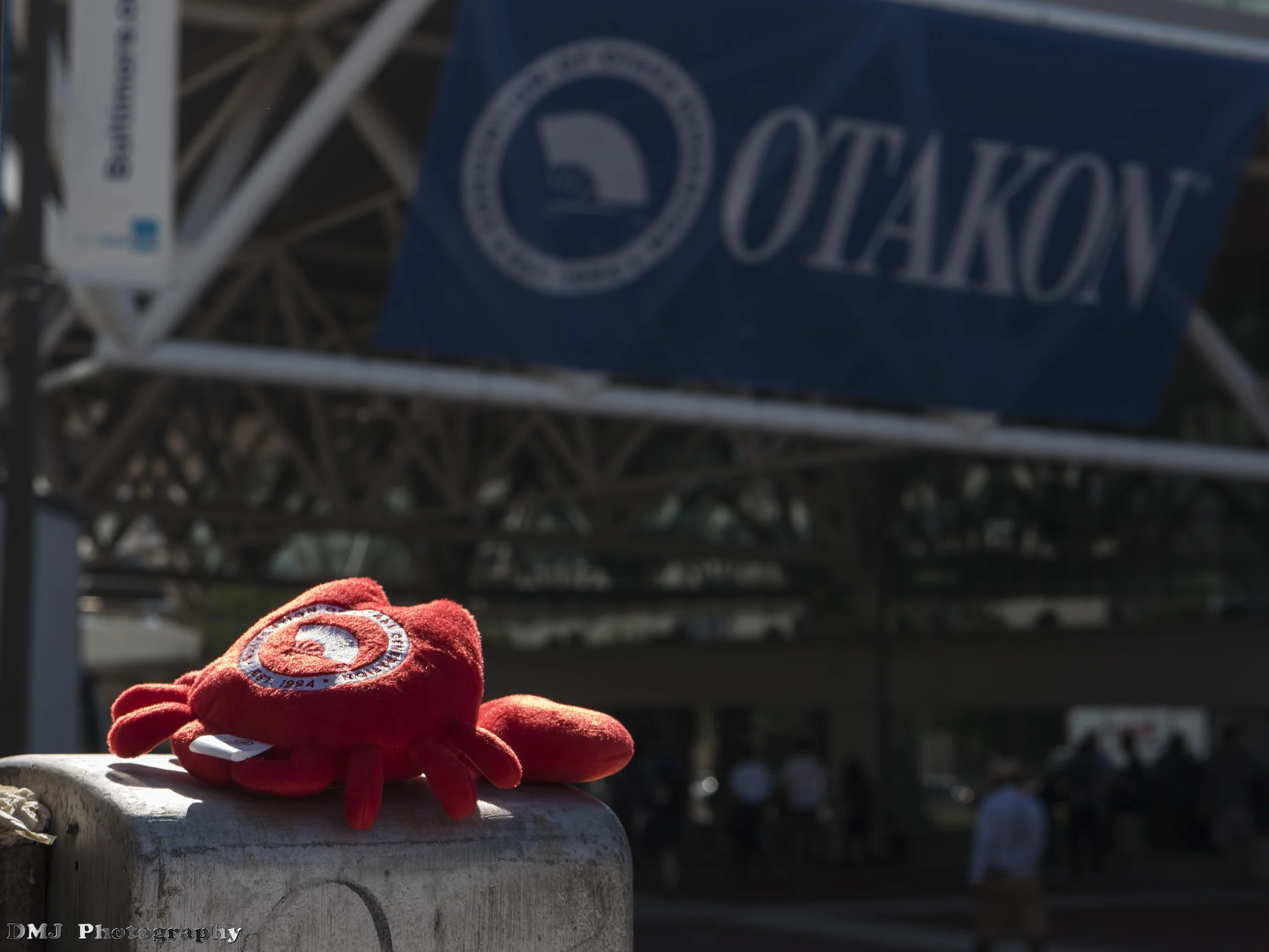 Crabby-chan looking forlorn towards the final Otakon in Baltimore