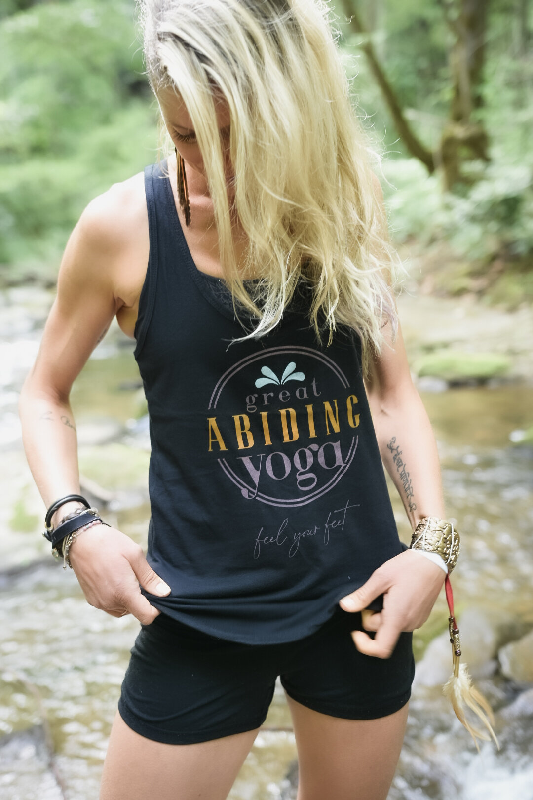 Great Abiding Yoga Tank Top - Black