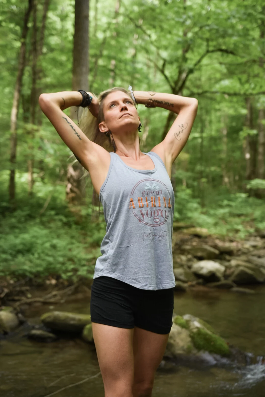 Great Abiding Yoga Tank Top - Grey
