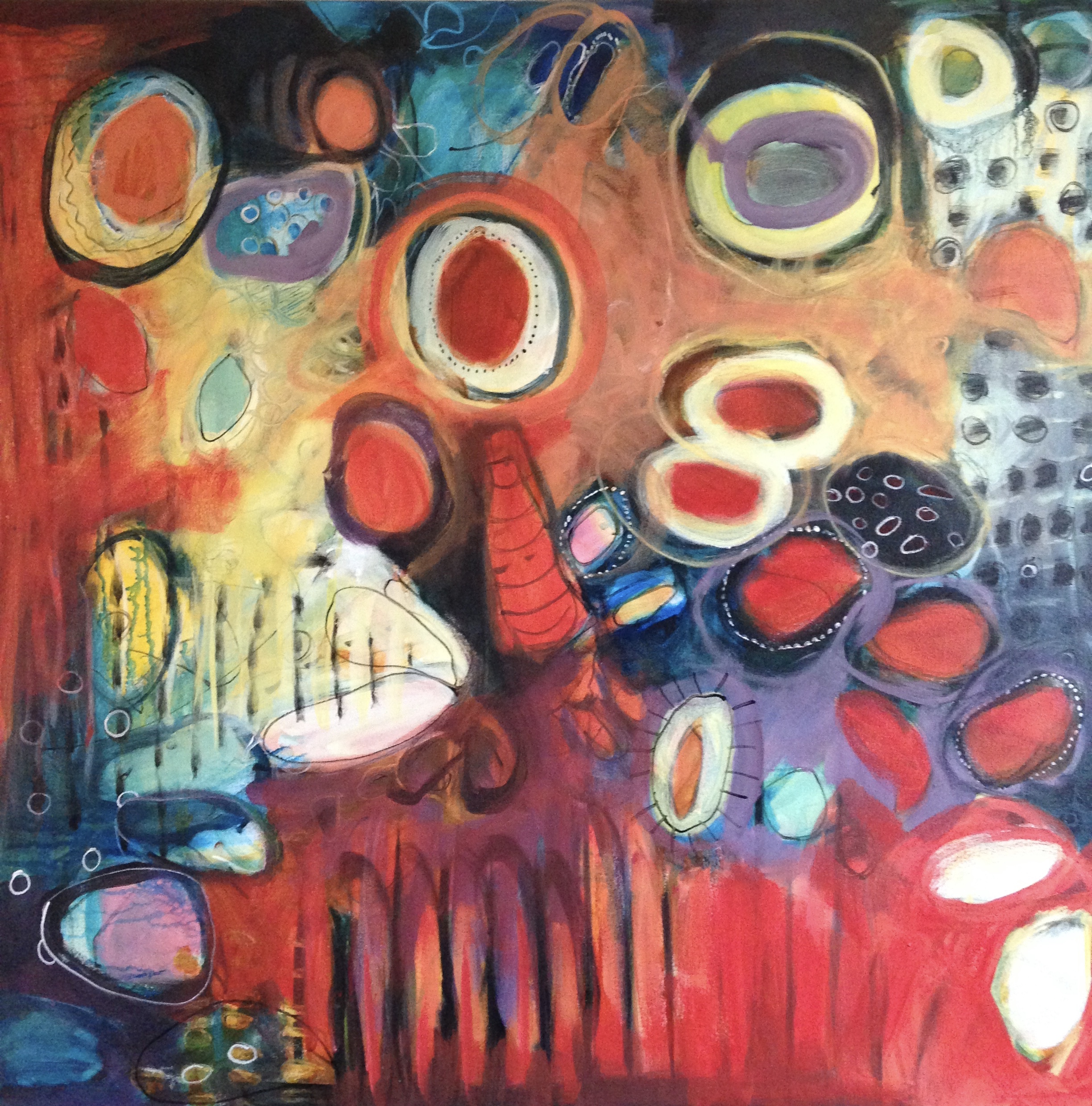 Acrylic on canvas 36” x 36” 2015