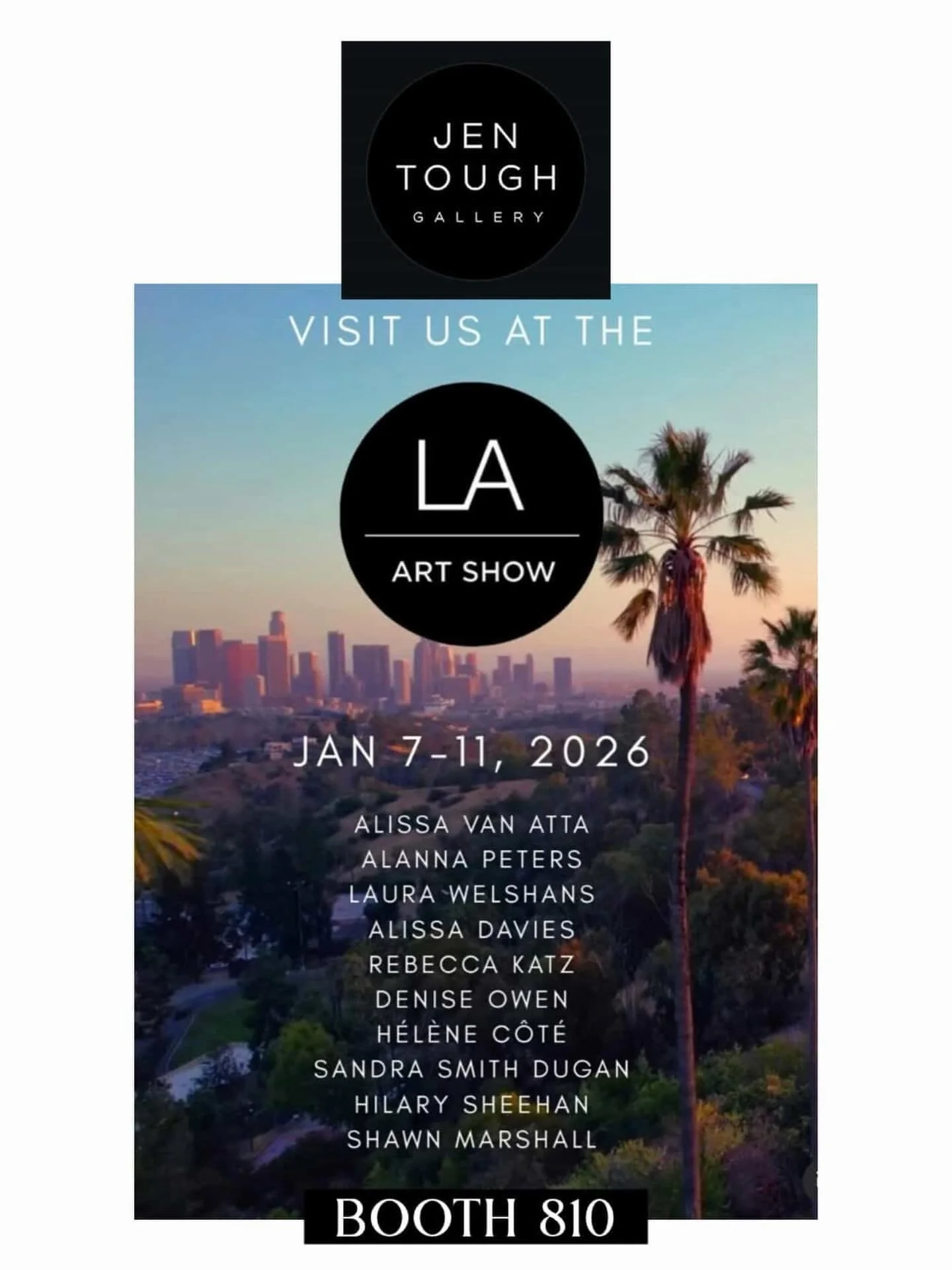 Getting excited for this!! And love the all women show. #laartshow #jentoughgallery #laartscene #abstractpainting bigpainting #womenartists @alissadaviesart @jentoughgallery