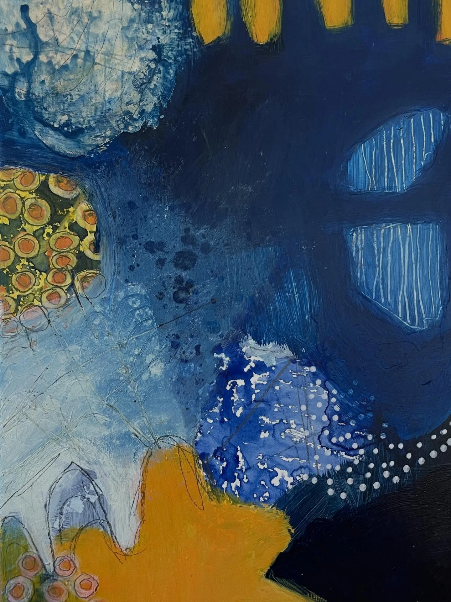 I have a few littles available @gallerybgallery annual Small Works Show. So many sweet pieces by Maine artists and those who love Maine (that would be me). Link in bio. Perfect for holiday giving! #smallart #minipaintings #maineart #galleryb #support