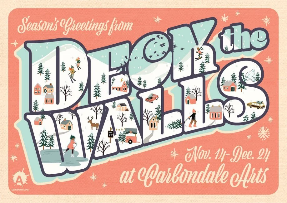 Deck the Walls @carbondalearts is going strong until December 24! This festive holiday market has so many sweet and unique gift options by local and regional artisans. Check it out if you&rsquo;re in Carbondale. @alissadaviesart #localart #carbondale