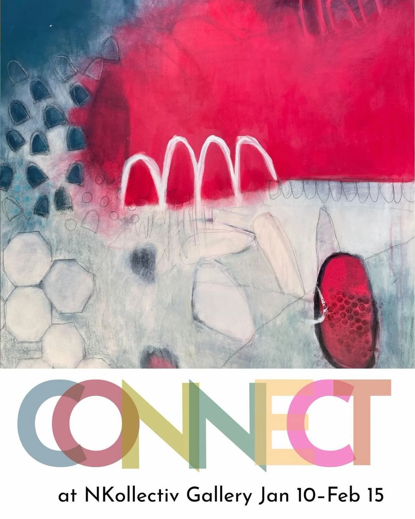 This beautiful show opened last night @nkollectiv. It&rsquo;s well worth the visit and hangs until February 14. Thank you to the jurors, Jen Perlow and Chris Stevens, for including my piece, What Bubbles Below. And thanks to @nicole_korbe_art for hav