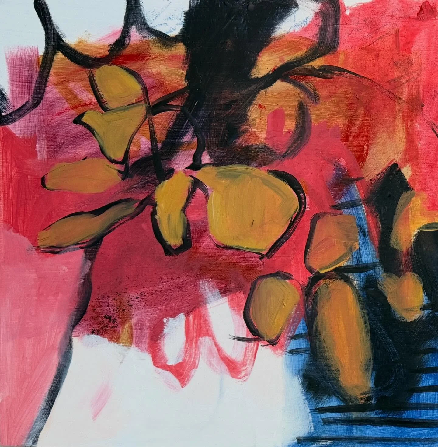 Starts. The uncertainty of the world mirrors the uncertainty in my work right now. Tying to remember that the darkness and murkiness can hold messages for how to move towards the light. Hope and trust and kindness and love. Like the monks, who just f