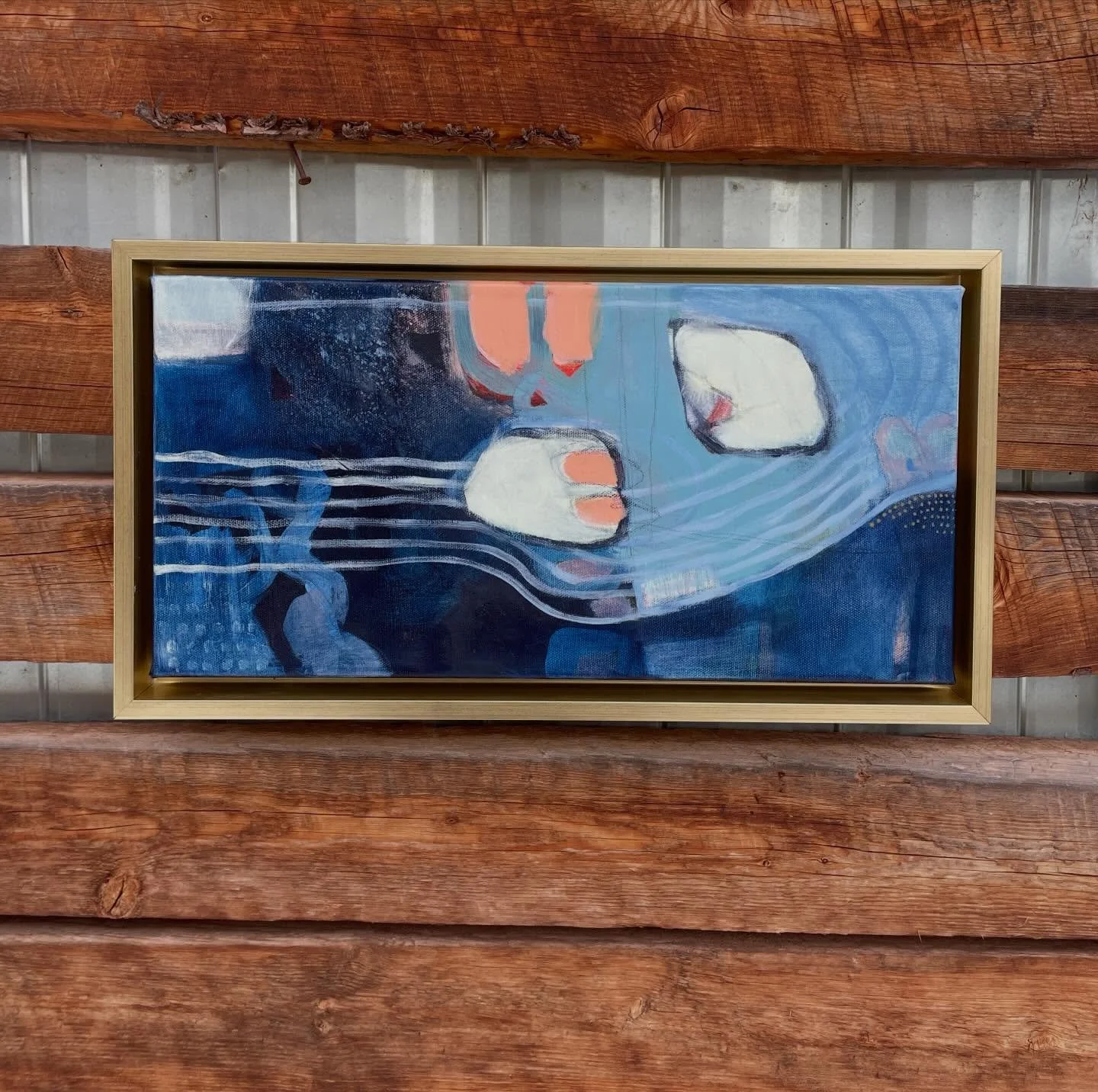 Happy that my piece River Talk found a new home the other weekend. I love this piece for its movement, colors and honoring of liquid places! #waterpainting #intuitivepainting #natureasmuse #carbondalecoartist @alissadaviesart