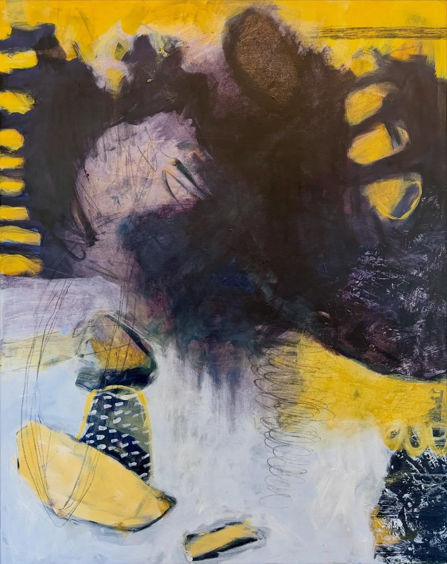 What&rsquo;s percolating recently&hellip;#intuitivepainting #coloradoartist #jacksonholegalleries #acrylicmixedmedia #moodyart @alissadaviesart