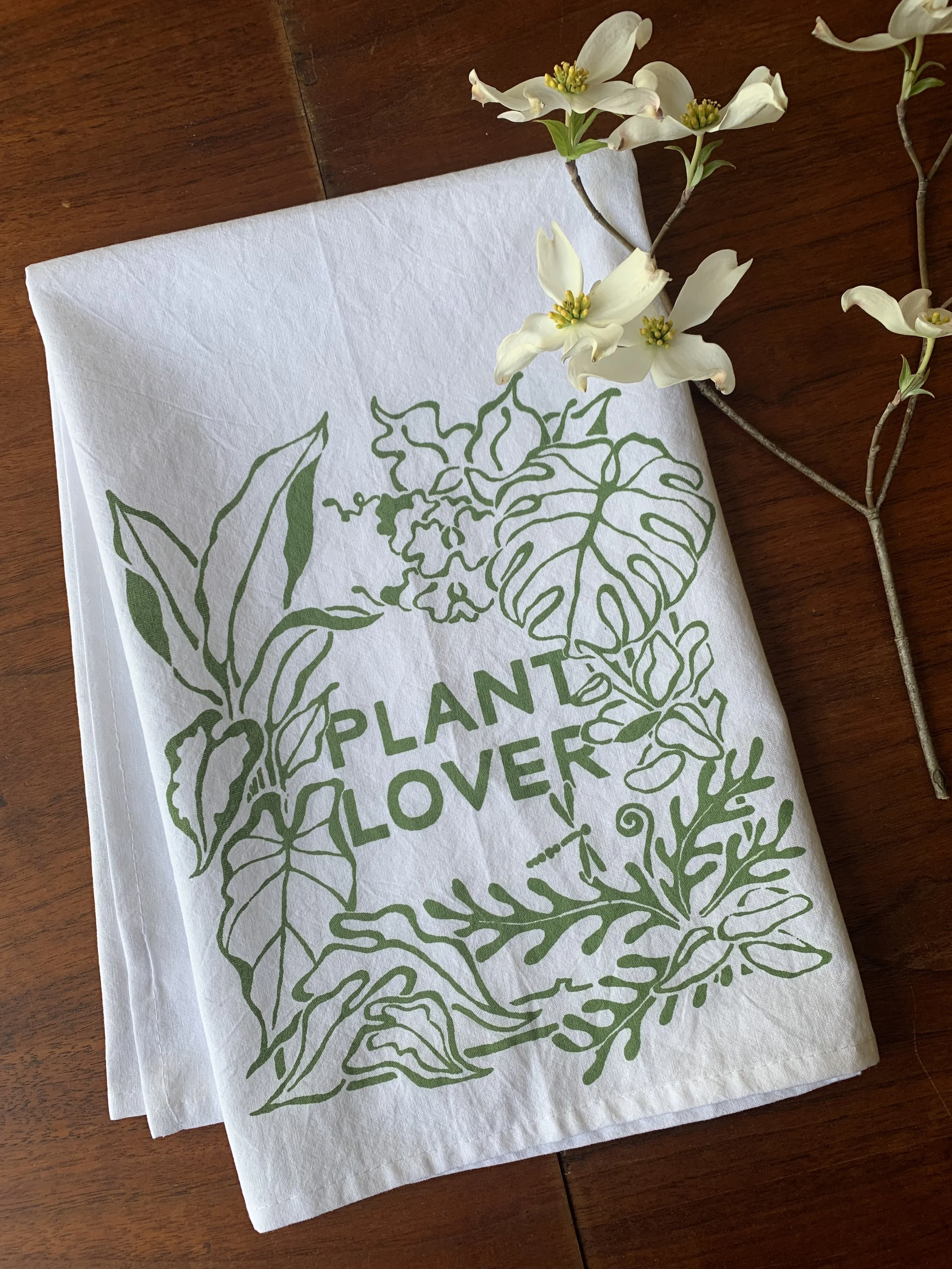 Plant Lover Organic Cotton Tea Towel