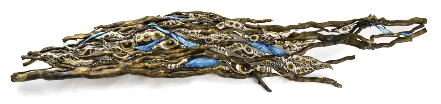 "Alive in the Flow", (13 x 59 x 5 in)