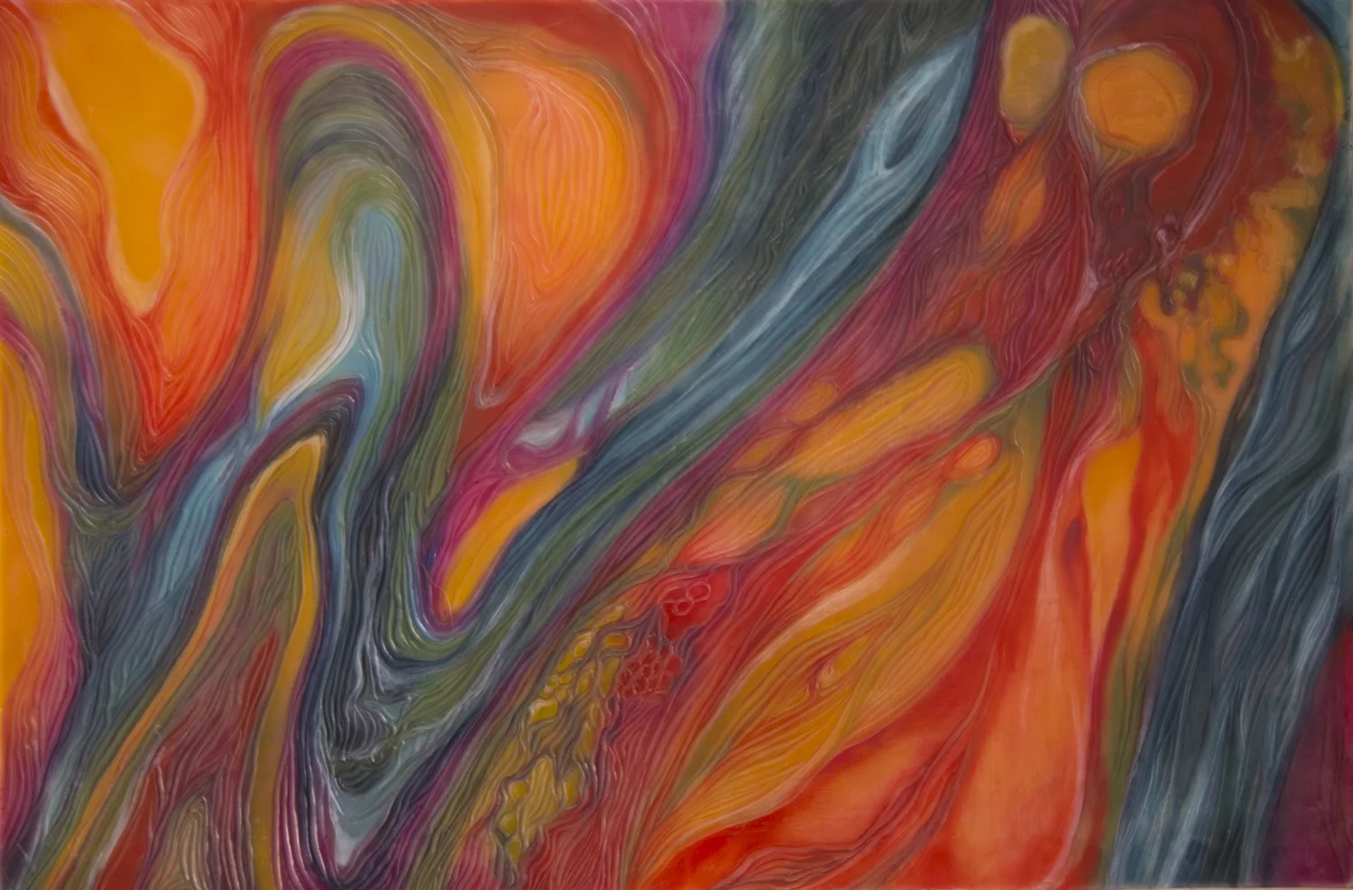 "What Does it Mean to Move?", (16 x 20 x 2.5 in, framed cradled panel)