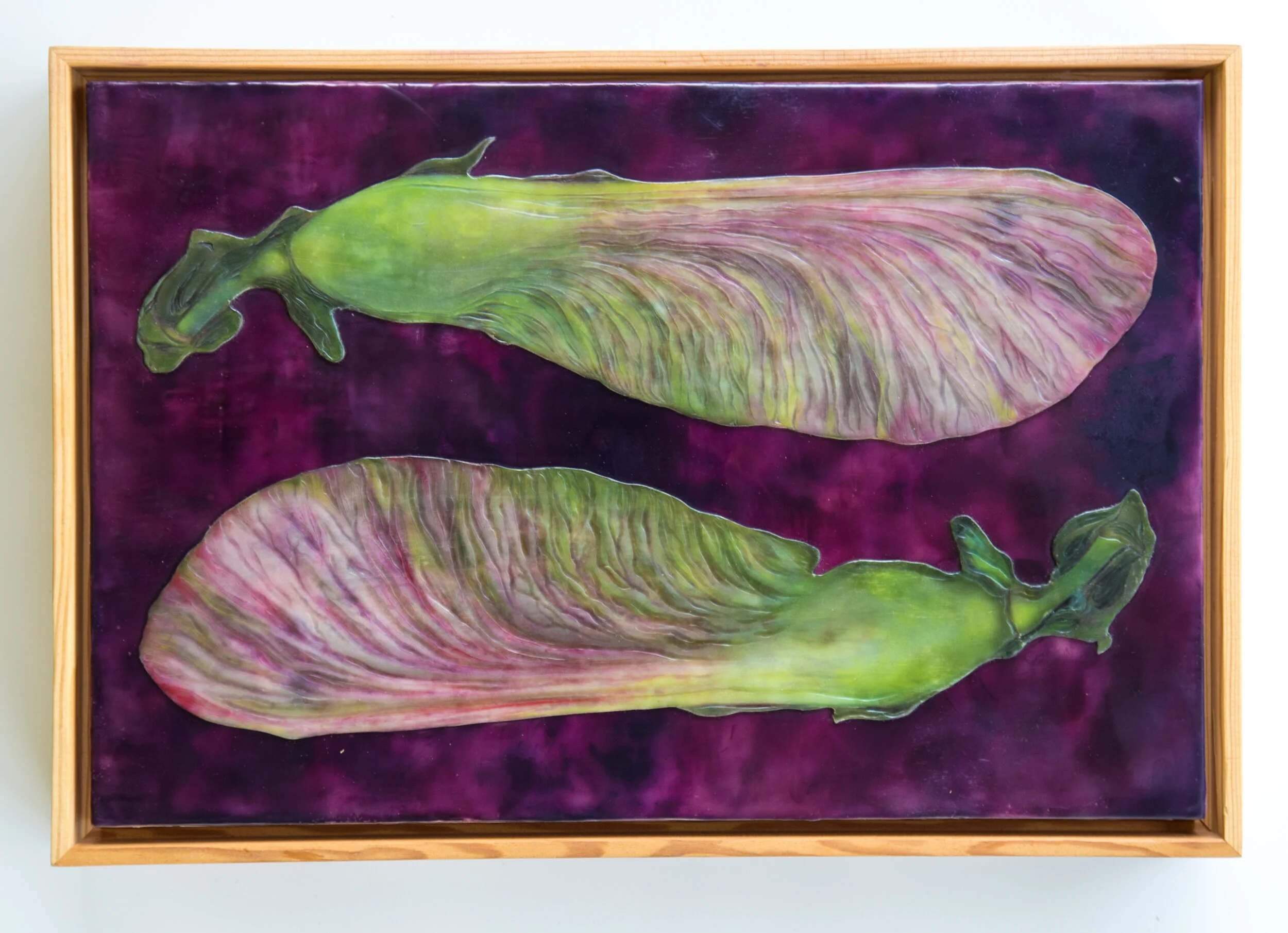 "Potential" (16 x 20 x 2.5 inches, cradled birch, framed panel)