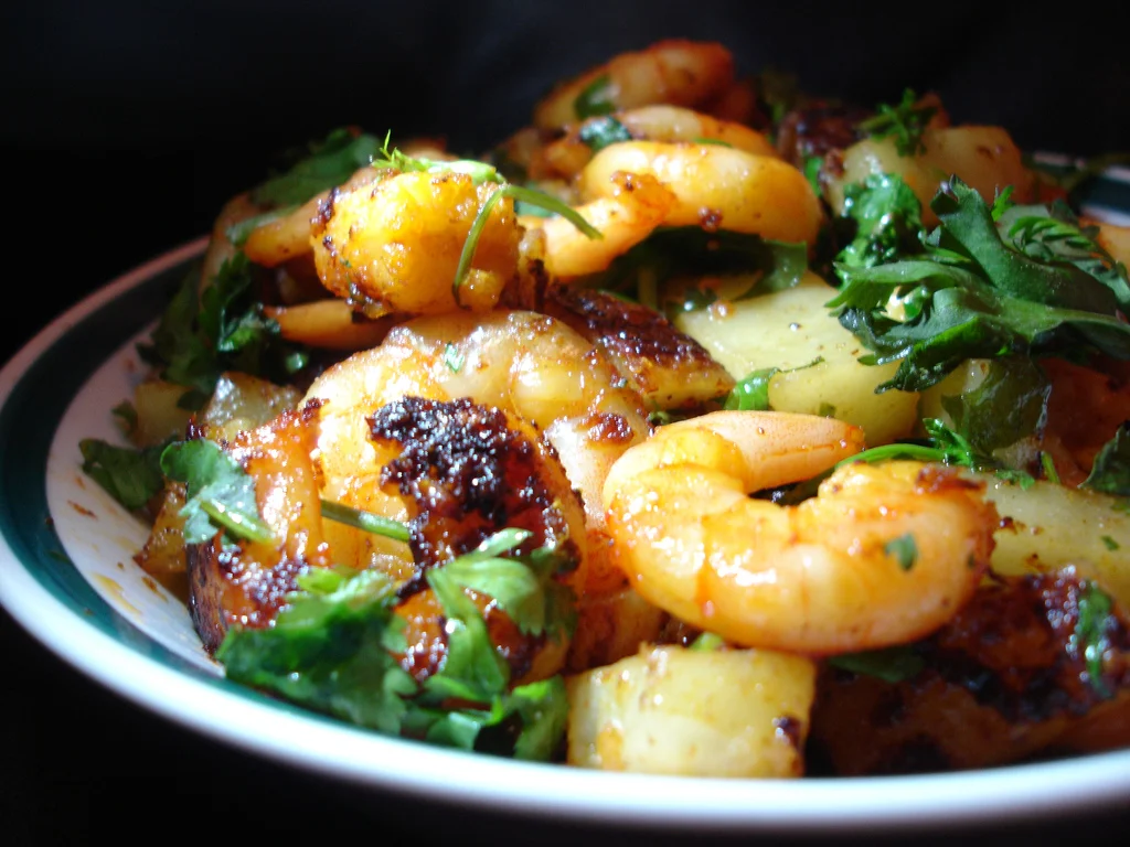 garlic prawns