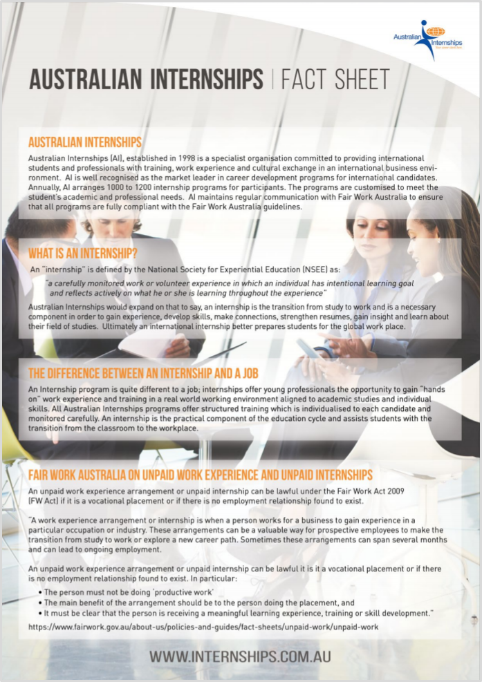Fair Work Australia — Australian Internships